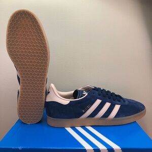 Adidas Originals Gazelle Suede Sneakers 'Night Indigo Taupe' IG6201 Mens Size 12